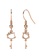 Her Jewellery Kitten Key Hook Earrings (Rose Gold) - Made with premium grade crystals from Austria 1CEDCAC404C94BGS_1