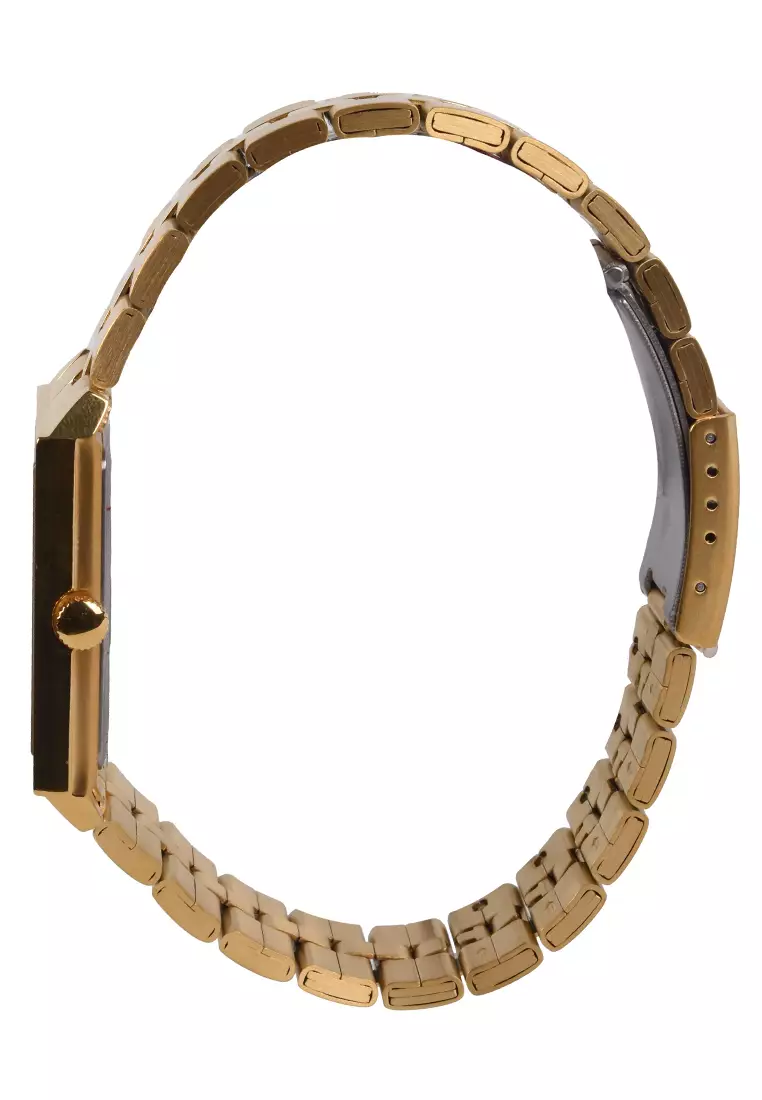 Alexandre Christie - Jam Tangan Pria - Gold - Stainless Steel Bracelet - 1020MDBGPSL