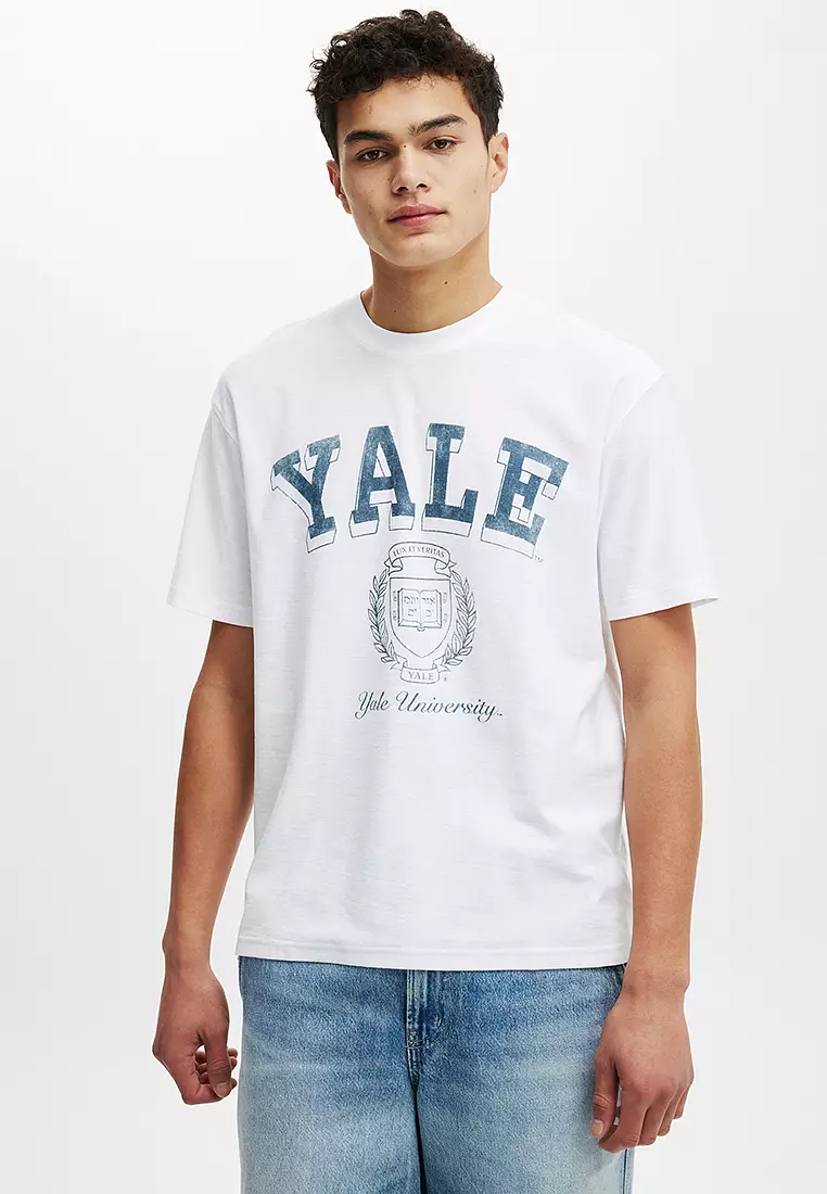 Buy Cotton On Yale License Loose Fit College T-shirt 2024 Online 