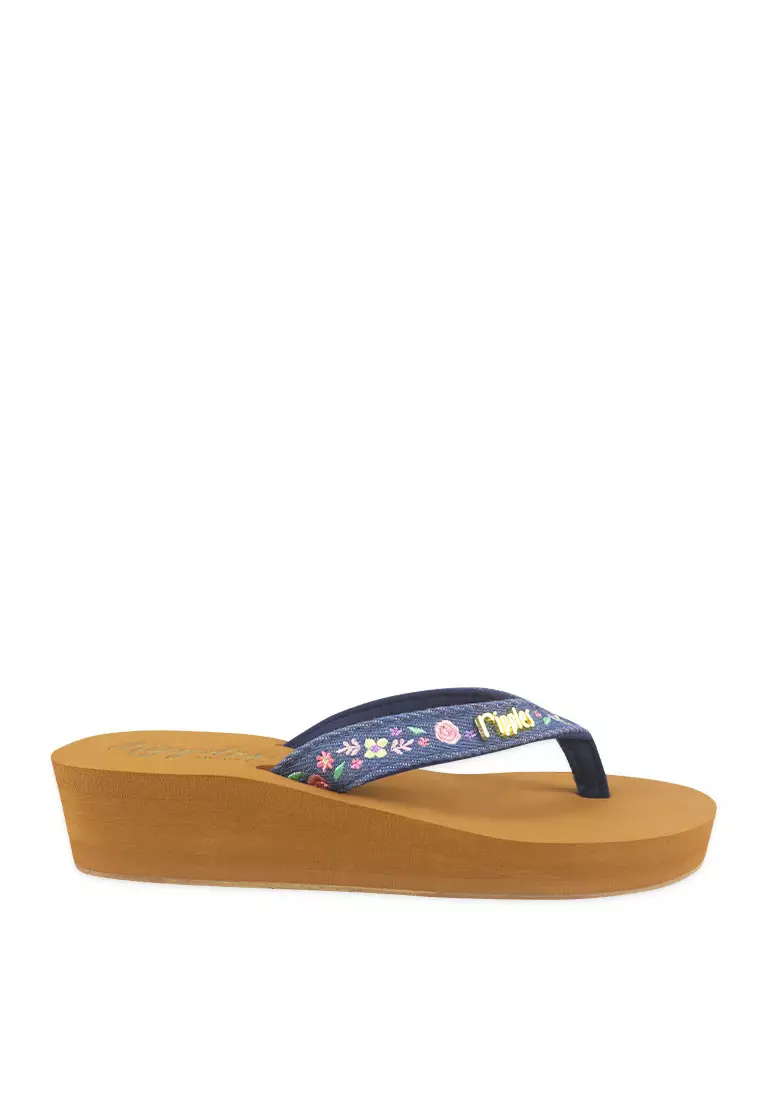 Wedge on sale flip flops