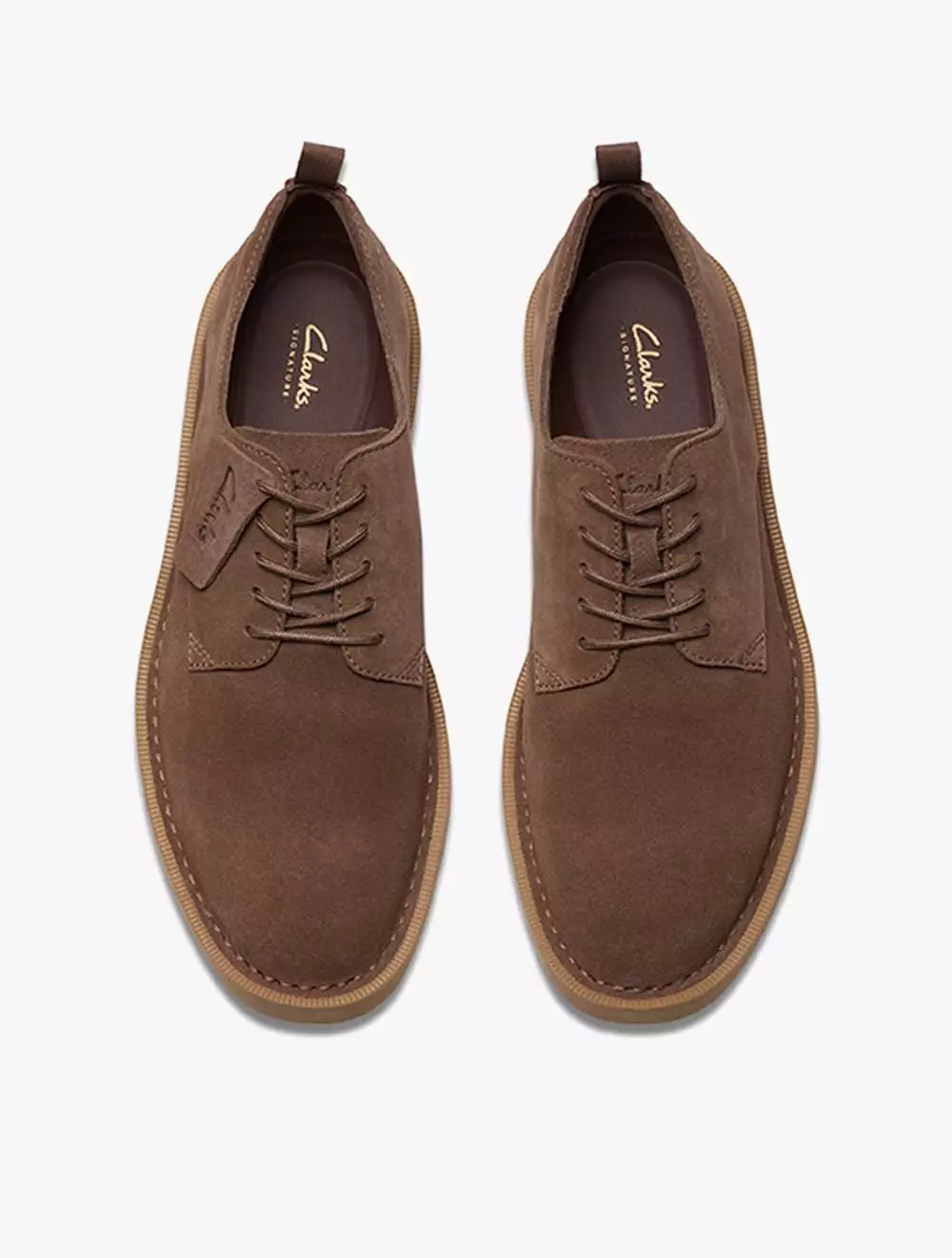Clarks Martock Lace Brown Sde