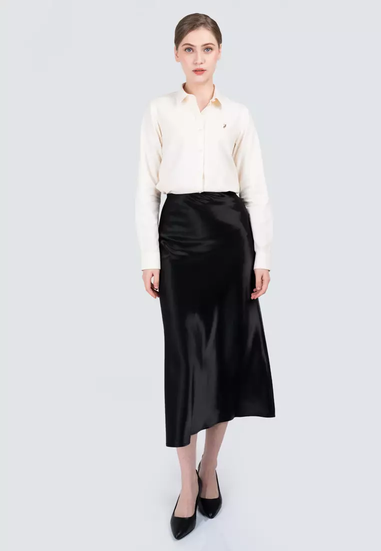 Polo Haus - Women’s Satin Slip Skirt WBLS002