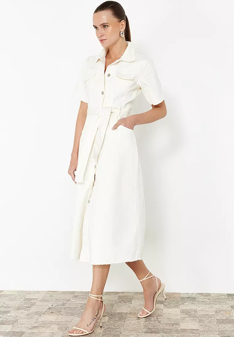 Cotton Midi Dress