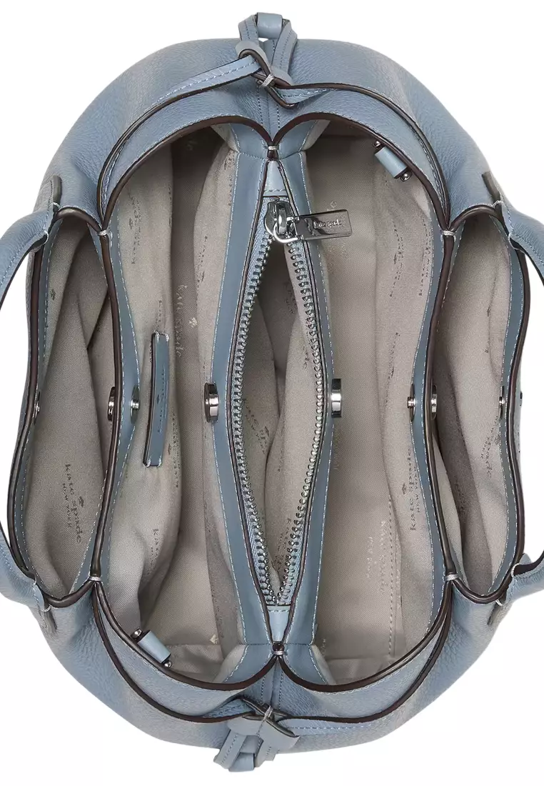 Dumpling Small Satchel Bag - Muted Blue K8135