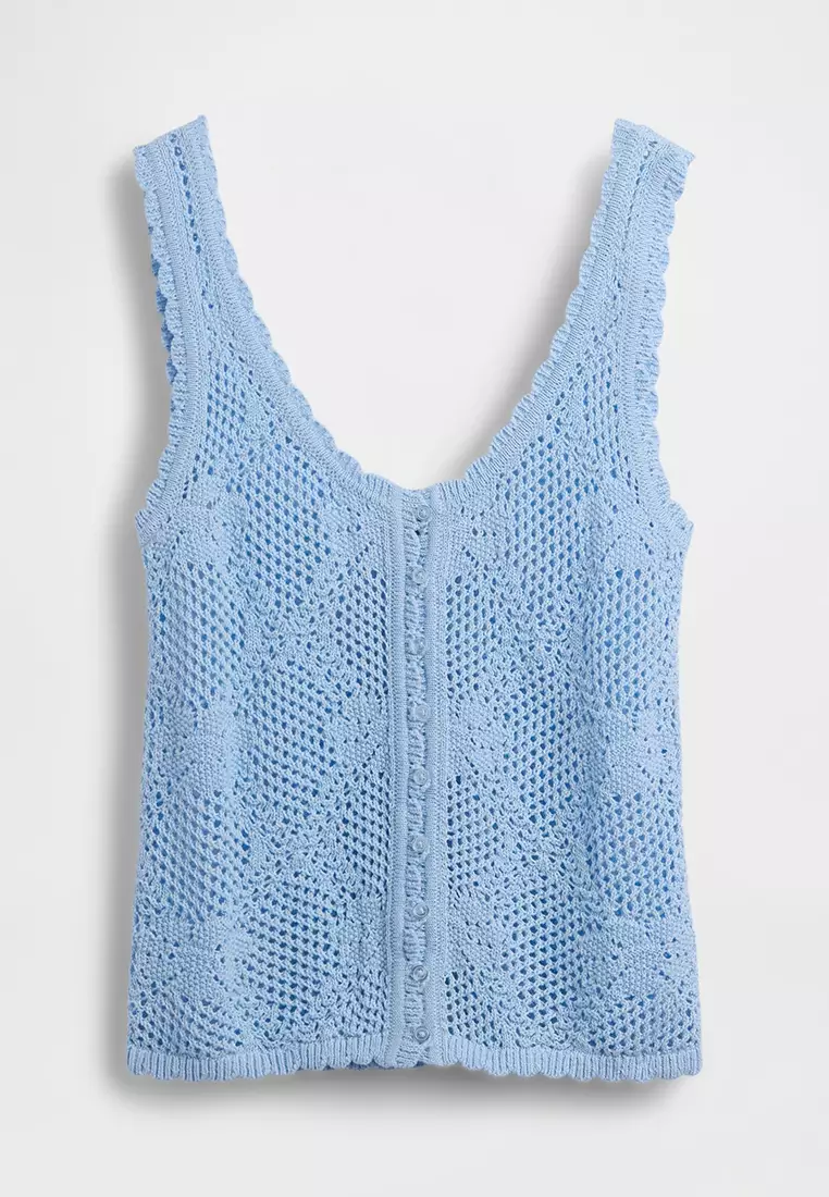 Pointelle Cotton Tank Top