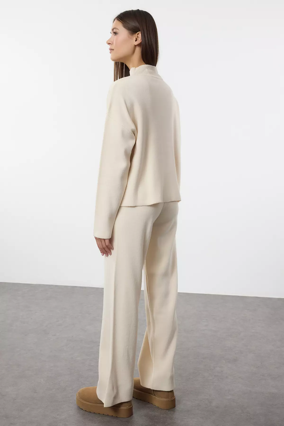 Striped Knitted Sweater and Pants Set