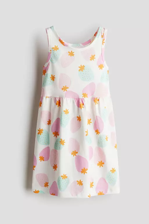 Patterned cotton dress