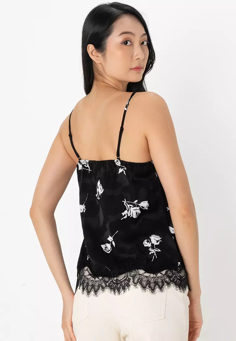 VERO MODA Damen Top Vminge Lace – Spitzen-Singlet, ärmelloses Noos Top Aus 95% Baumwolle, 5% Elasthan