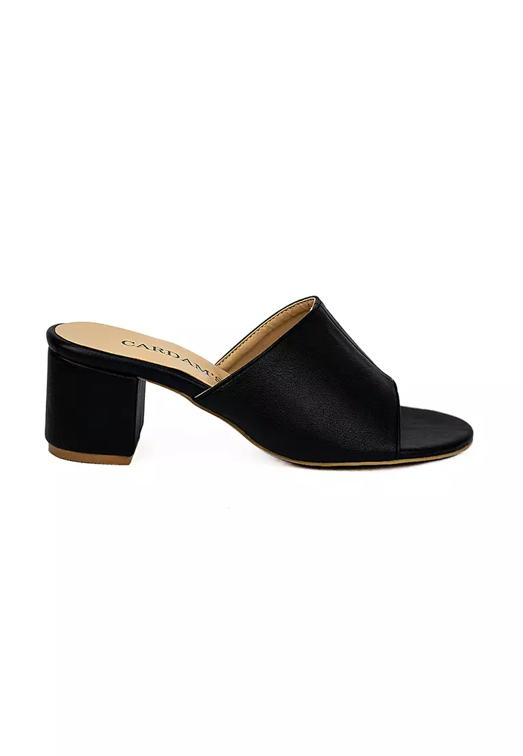 Discount on Cardam's Lifestyle  shoes - SKU: Eclb Wa 00174 Black Heeled Sandals