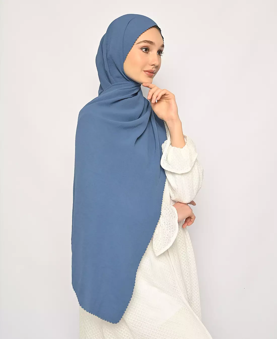 Pasmina Saina Lasercut Denim