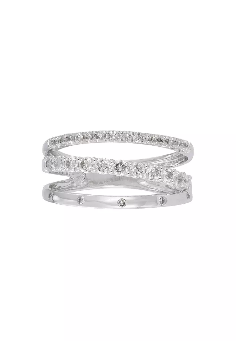 HABIB Diamond Ring in 375/9K White Gold 272600325