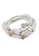 Her Jewellery silver Leather Clover Bracelet (White) - Made with premium grade crystals from Austria HE210AC20FVZSG_2