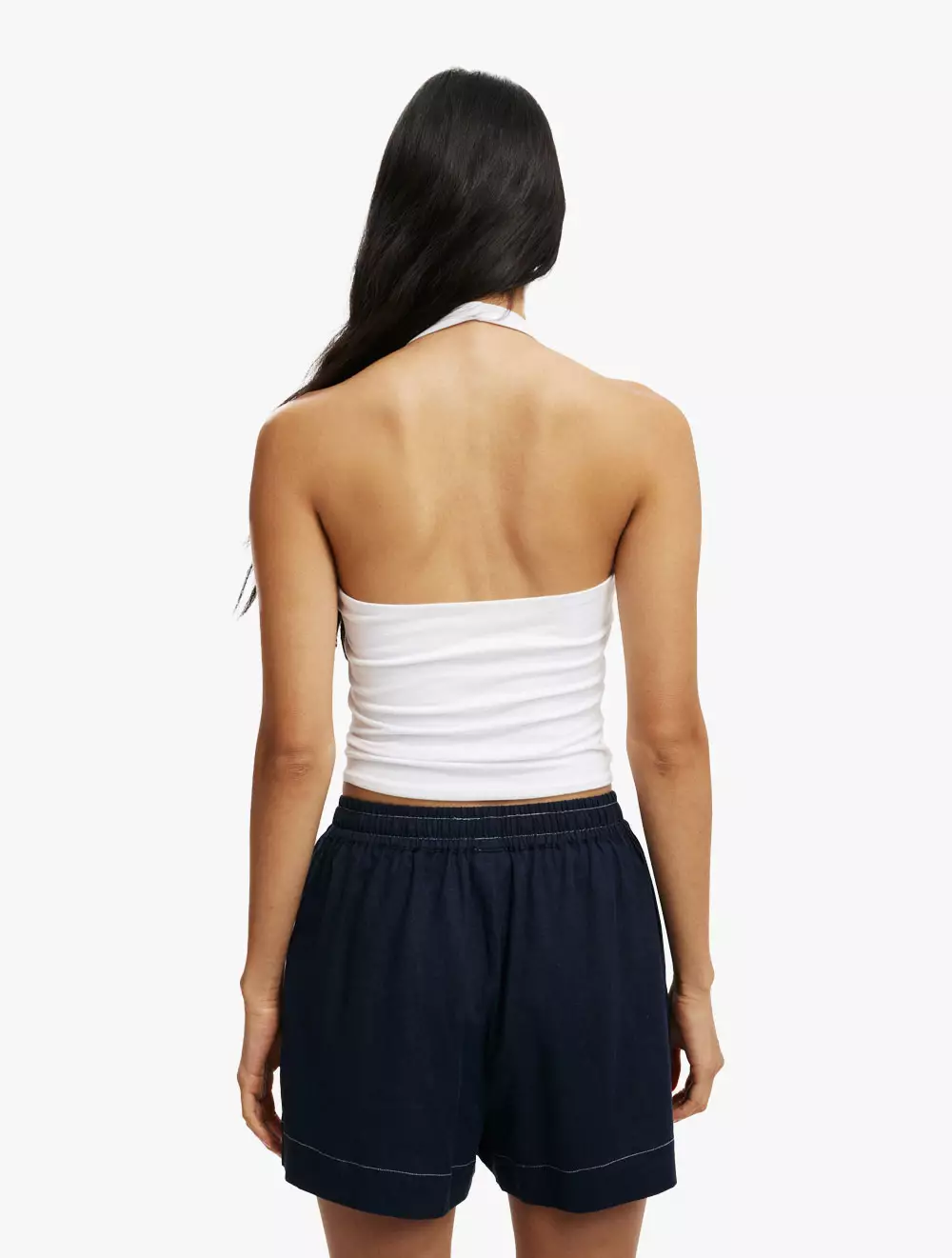 Cotton On - WOVEN SHORTS/SKIRTS - Haven Short - WINTER NIGHT CONTRAST STITCH