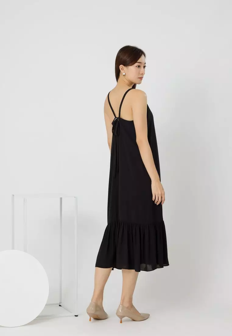 Buy MMRS. Garb Andrea Back Ribbon Midi Dress - Black 2025 Online  