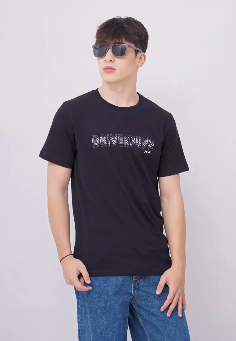 Ryusei Kaos Pria Driven Black
