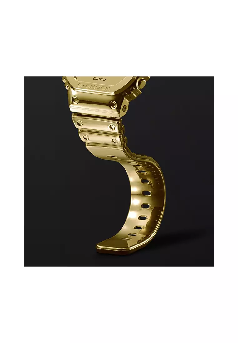 Fine Metallic Series GM-2100YMG-9A Men Analog-Digital Watch Gold Resin Strap