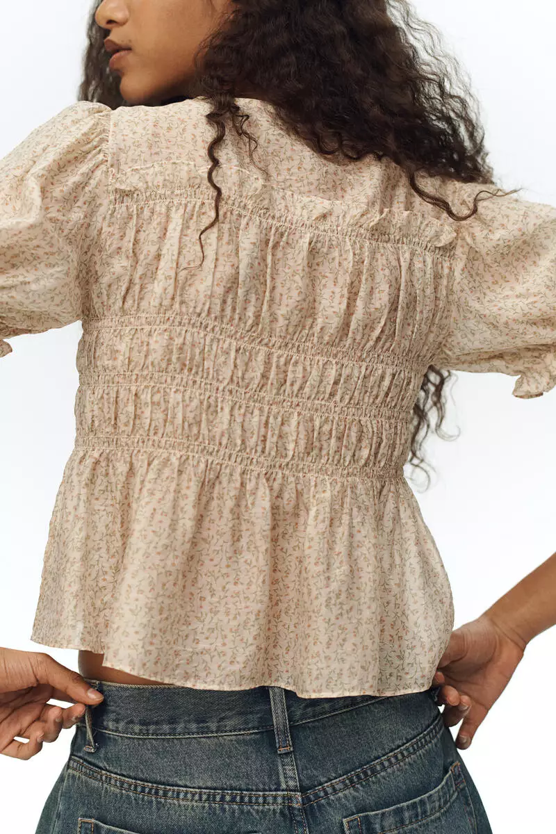 Smocked blouse