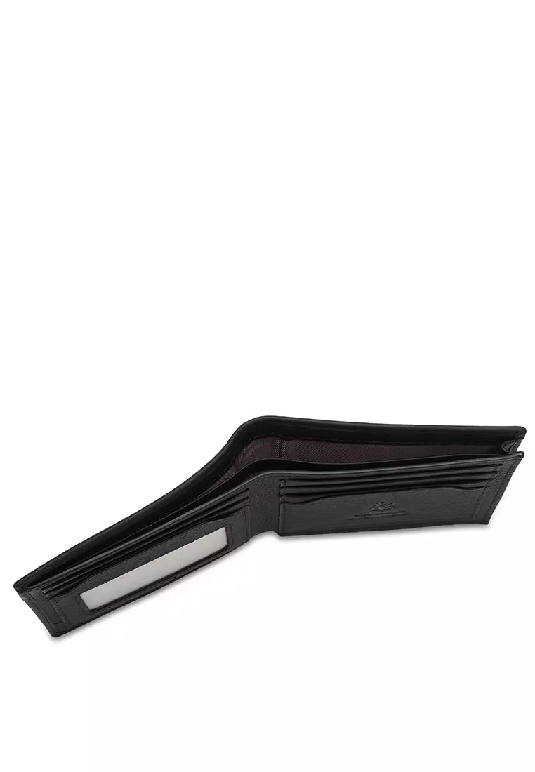 Men's Genuine Leather RFID Blocking Bi Fold Wallet