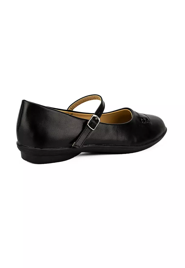 Women's Flats School Shoes LW 23217 Black C24 C40