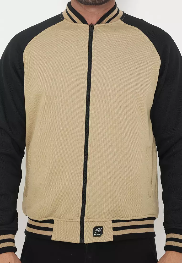 Jacket Cvc D&F Bomber Khaki Black