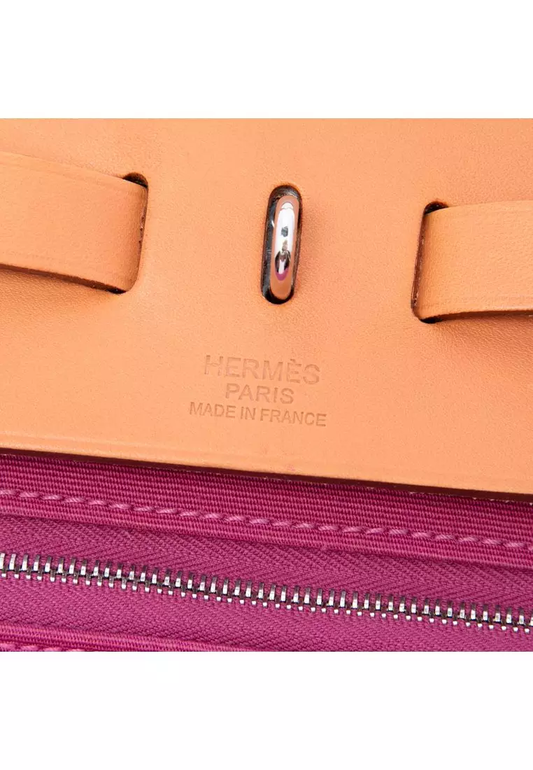 Pre-Loved Hermès Toile Herbag Zip 39