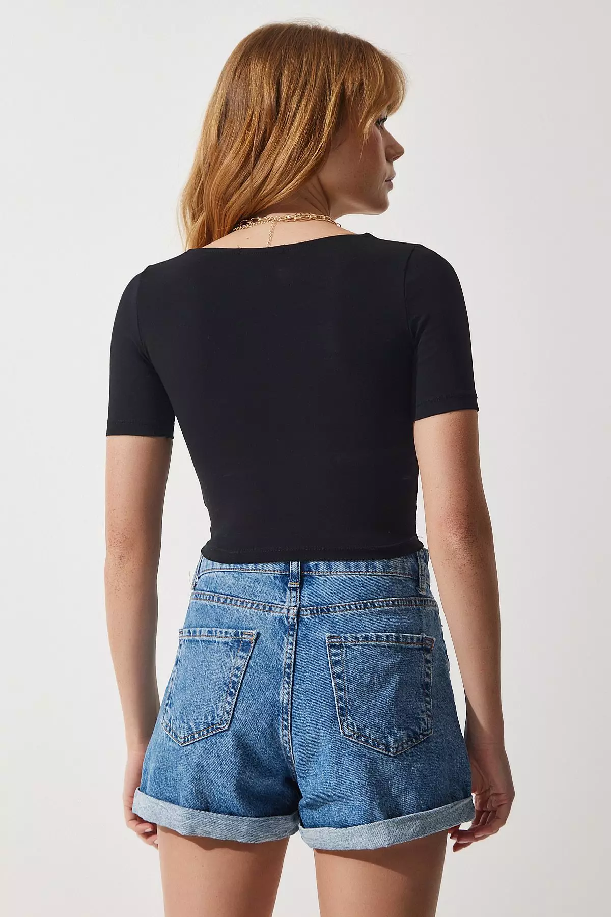 Short Sleeves Crop Top