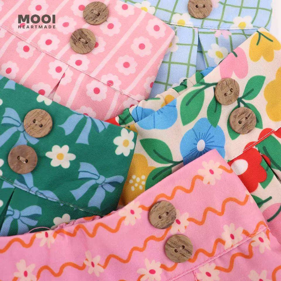 Mooi Setelan Anak Perempuan Ella Skort Set - Bright Pink