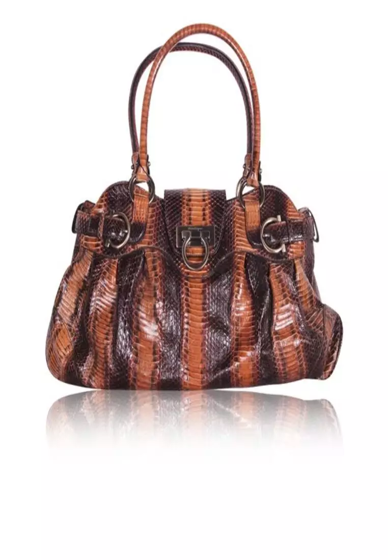 Salvatore ferragamo python bag sale