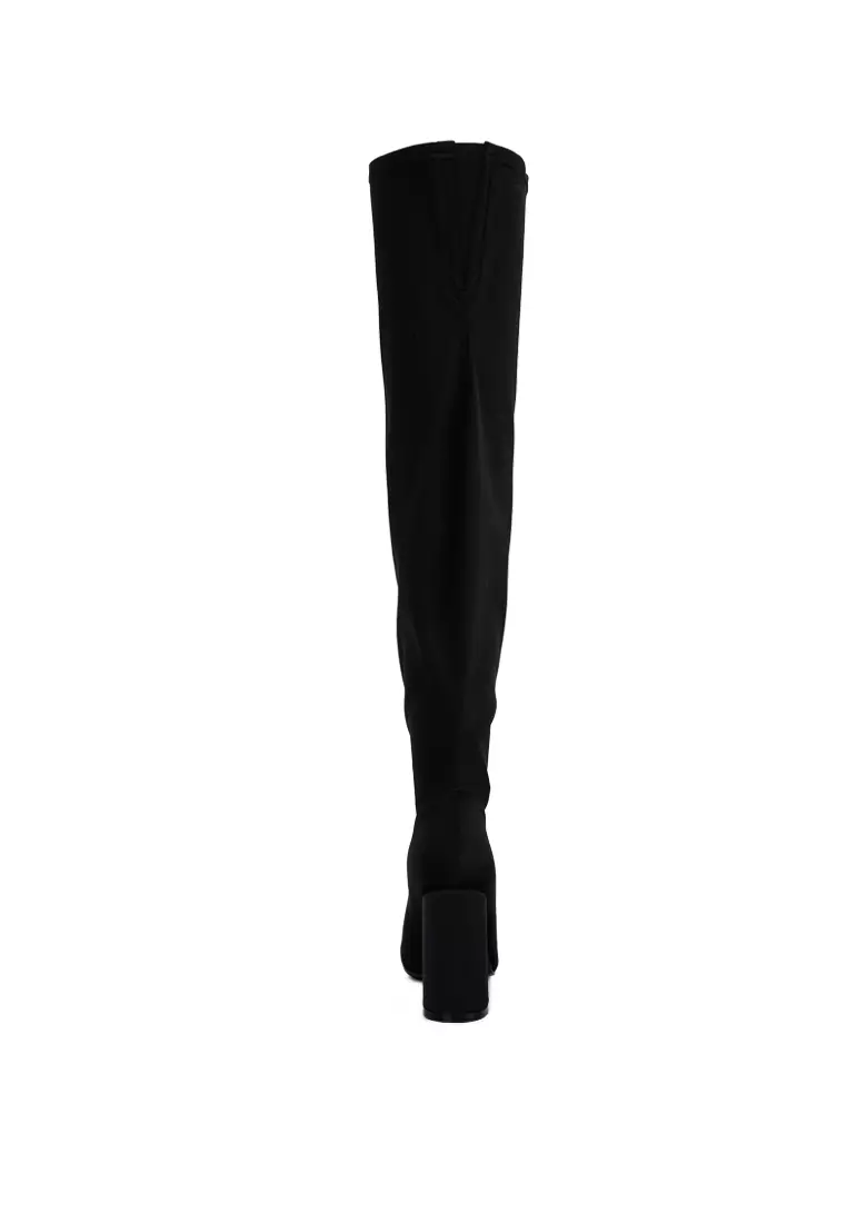 Buy London Rag Black Ronettes Knee High Long Boots 2024 Online | ZALORA ...