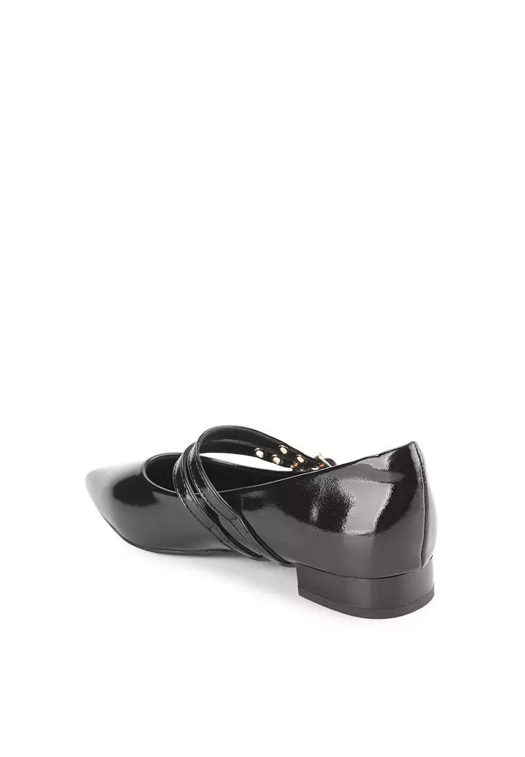REMY J2585-1 FLAT SHOES BLACK