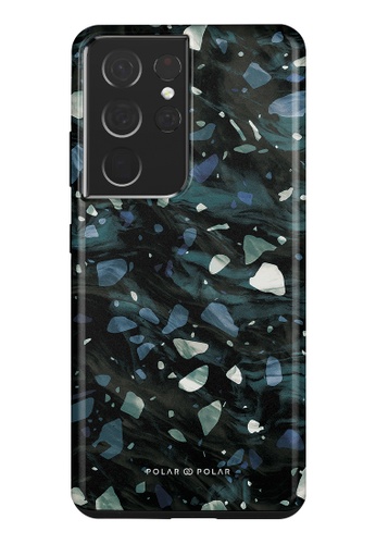 Polar Polar grey Nordic Terrazzo Gem Samsung Galaxy S21 Ultra 5G Dual-Layer Protective Phone Case (Glossy) FC043AC924A819GS_1