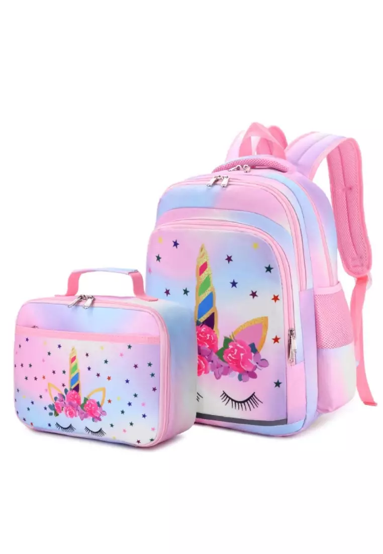 Unicorn backpack 2024 with lunch bag