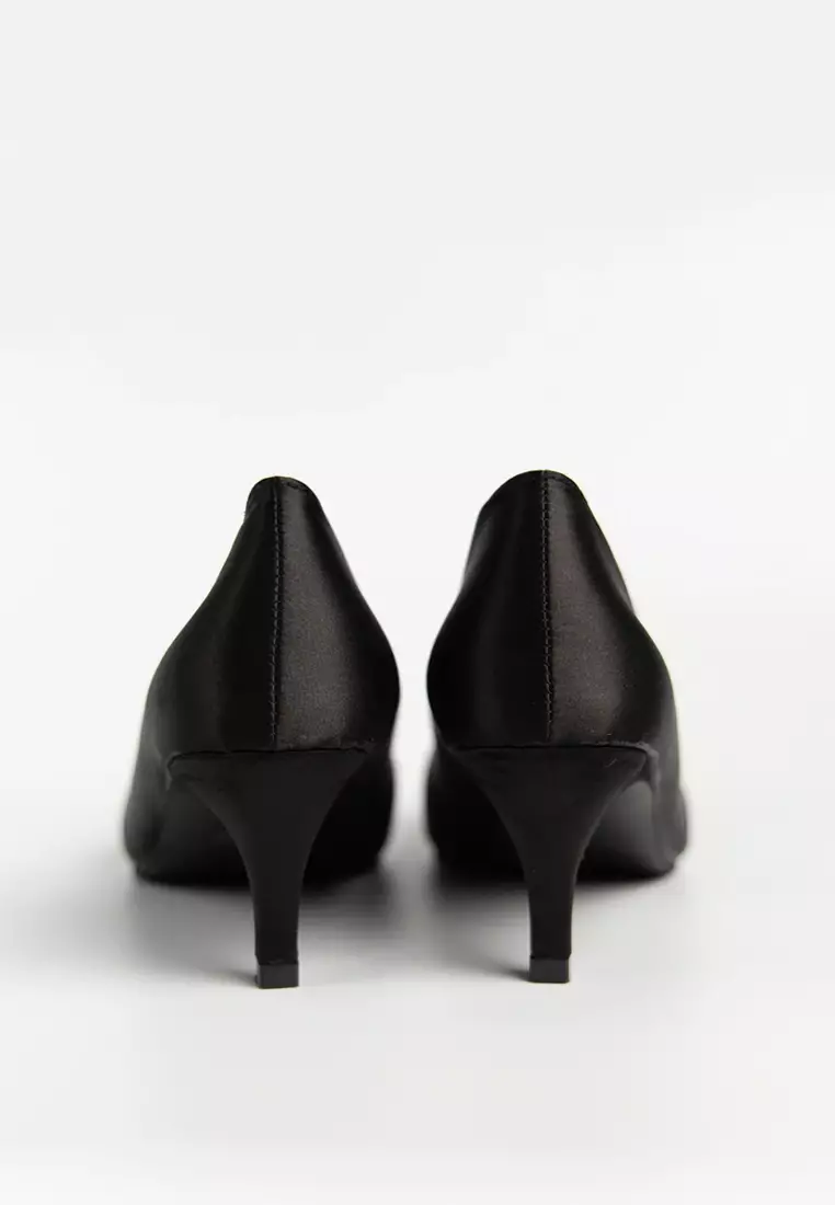 Joy Satin Rhinestone Heels