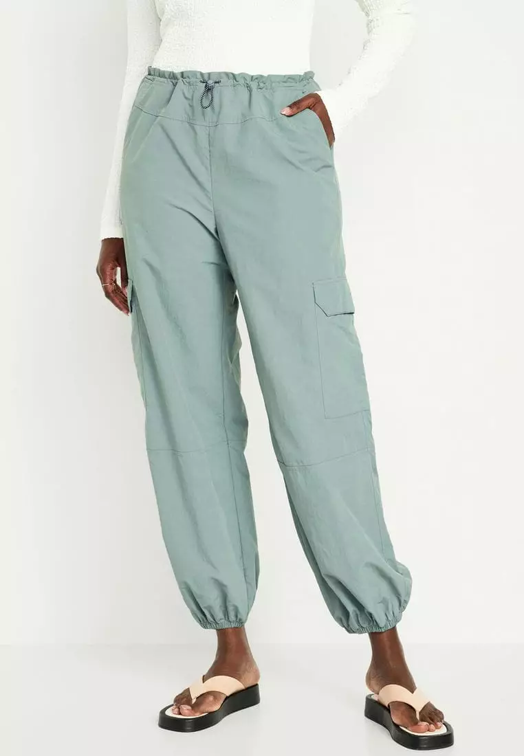 Mid-Rise Cargo Performance Pants for Women