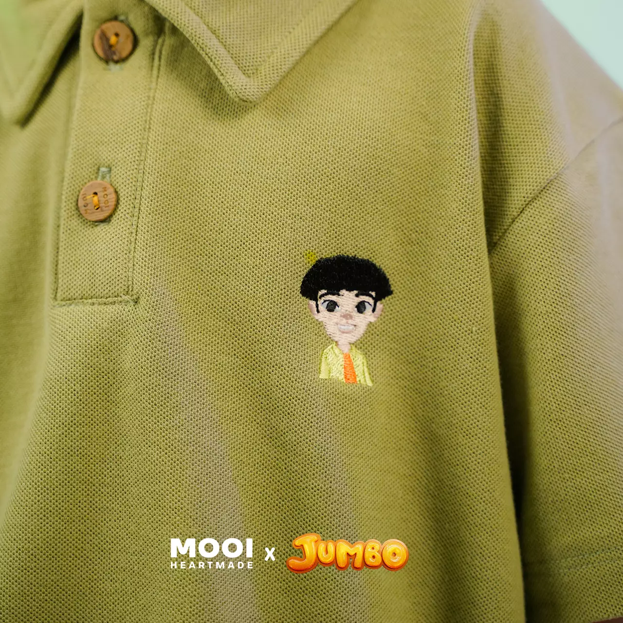 Mooi x Jumbo Kemeja Anak Laki-Laki Polo Shirt - Red