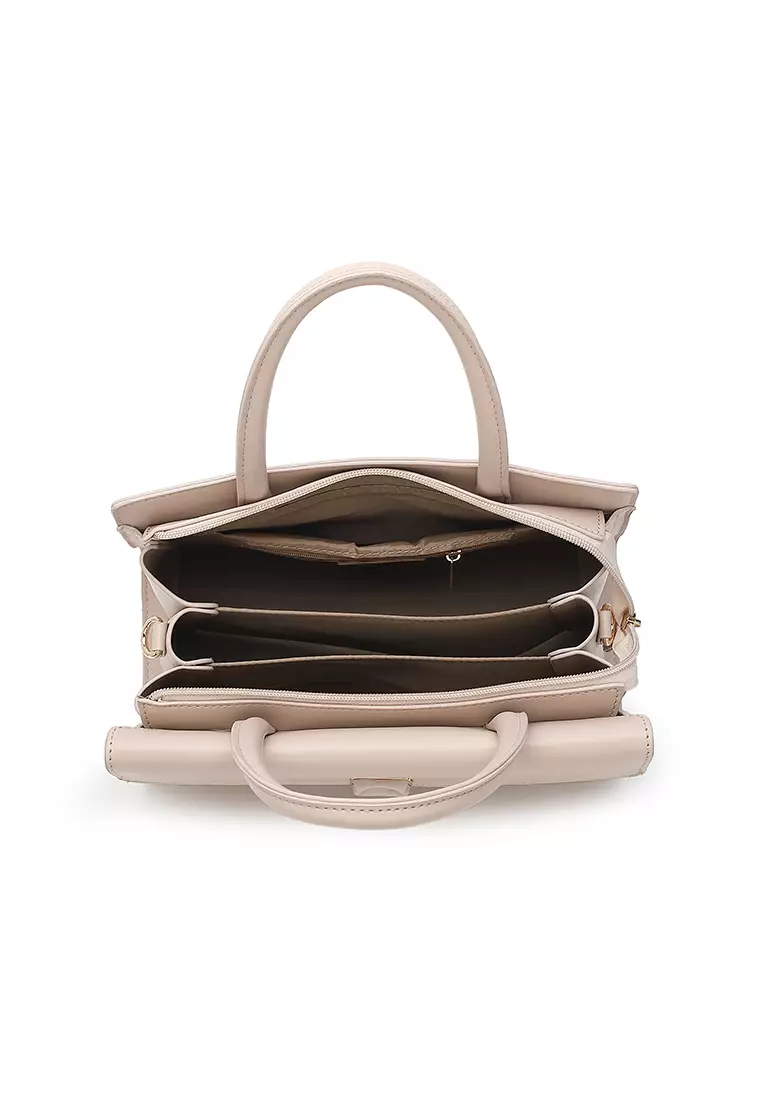 Women's Top Handle Bag / Sling Bag / Crossbody Bag / Shoulder Bag (Tas Tangan / Tas Selempang / Tas Bahu) - Cokelat