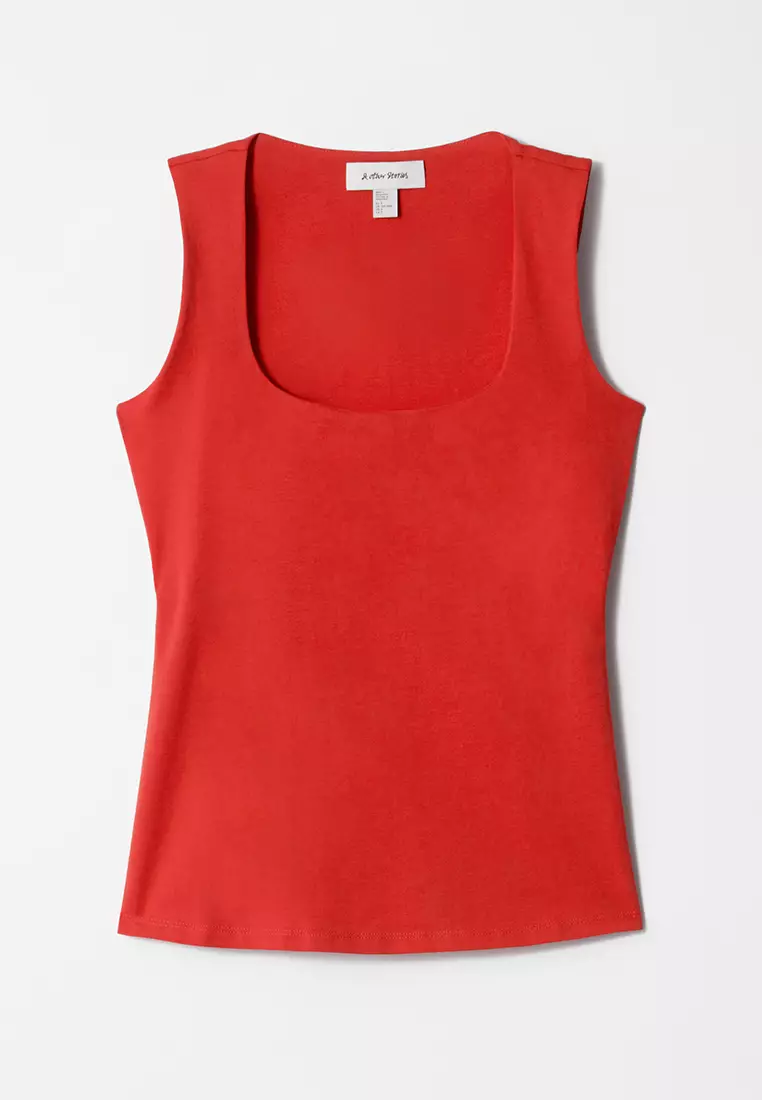 Square-Neck Tank Top