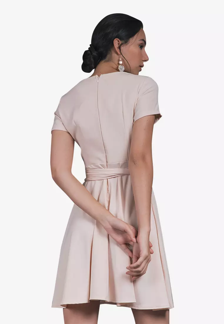 Double tie wrap dress sale