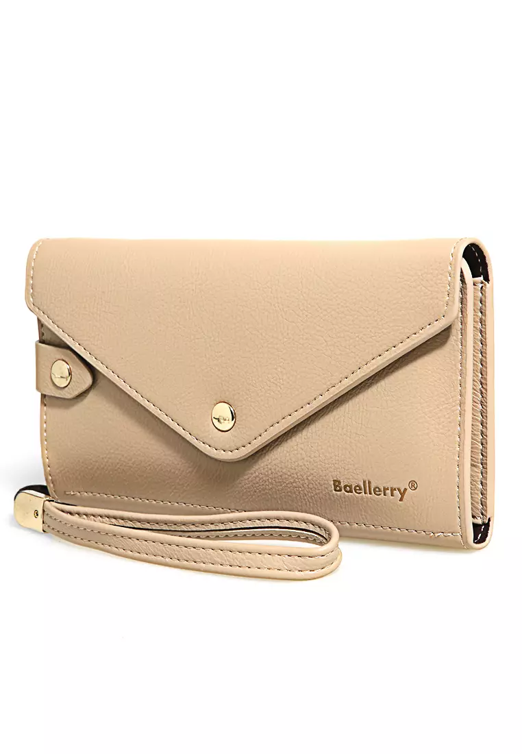 Clutch Wallet Dompet Wanita Model Panjang Handphone Slot Material Leather ORIGINAL