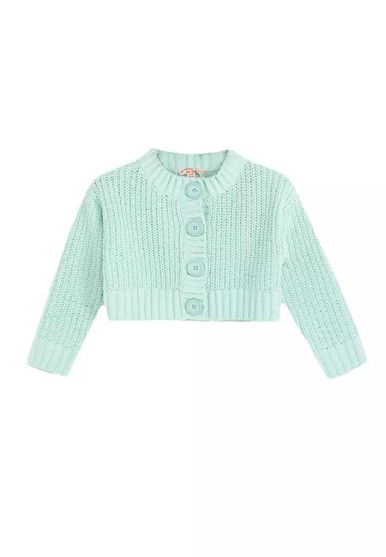 Girls mint green cardigan sales