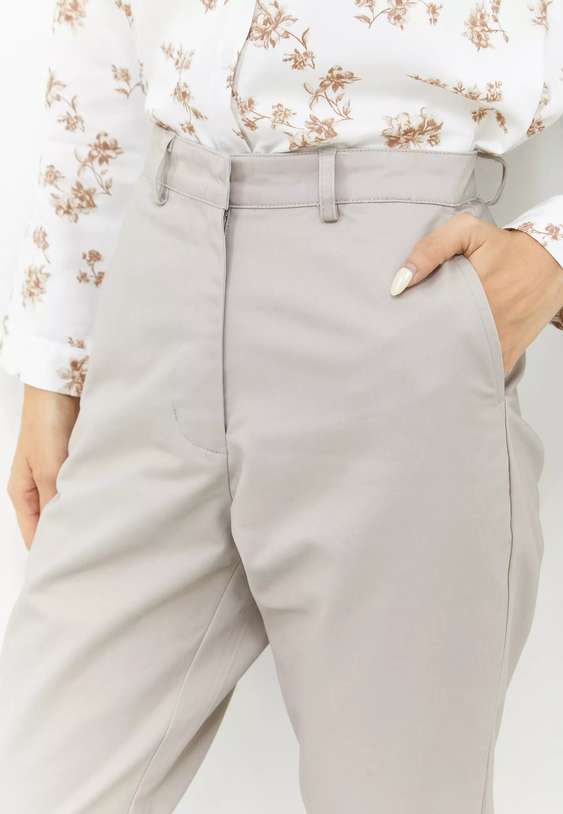 Chinos Pants Light Grey | G.3014