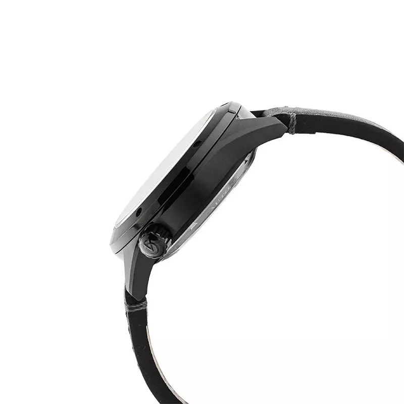 Jam Tangan Pria Alexandre Christie Automatic AC 3046 MA LIPBA Men Black Dial Black Leather Strap