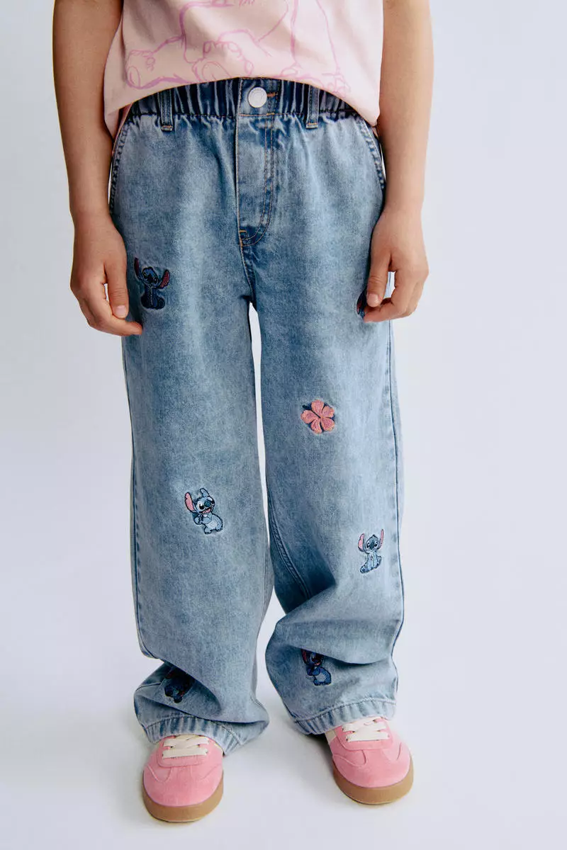 Buy H&M Motif-detail wide leg jeans Online ZALORA Malaysia
