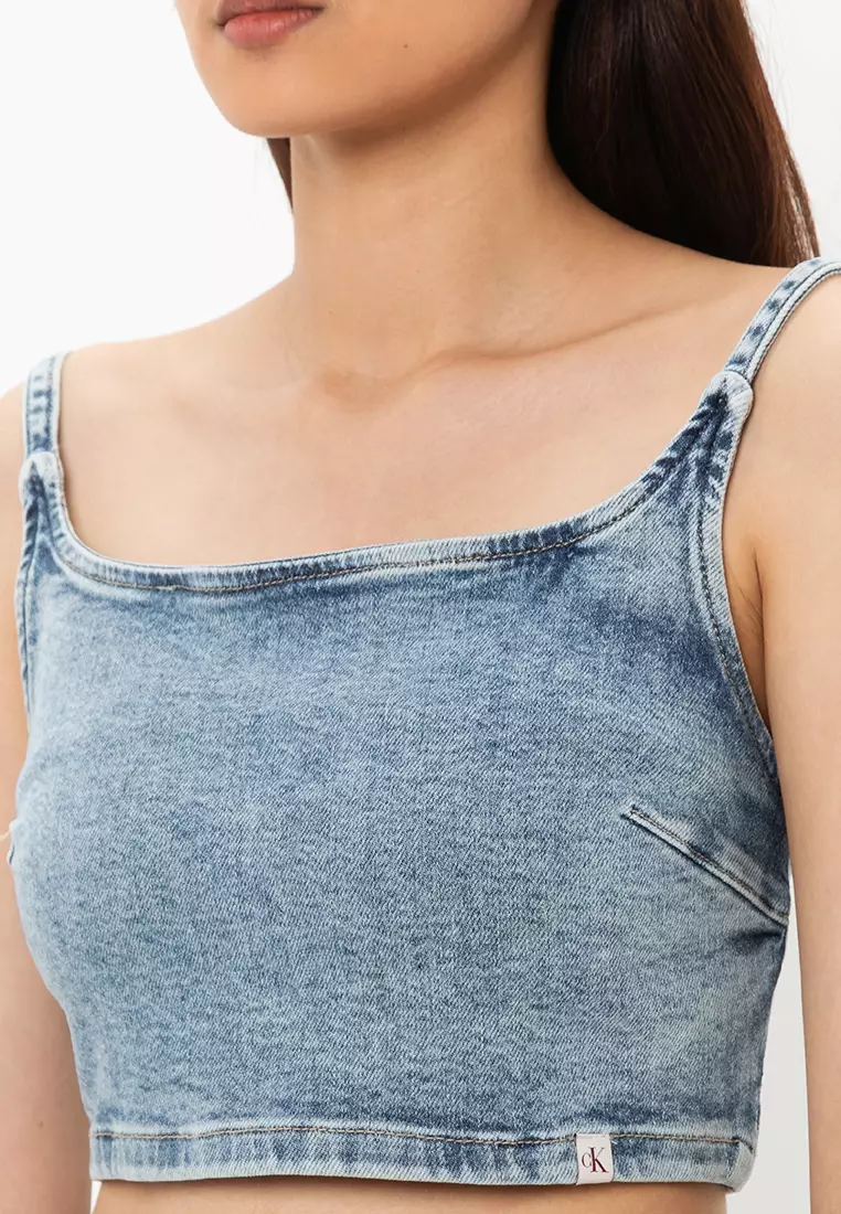 Denim Bralette Top