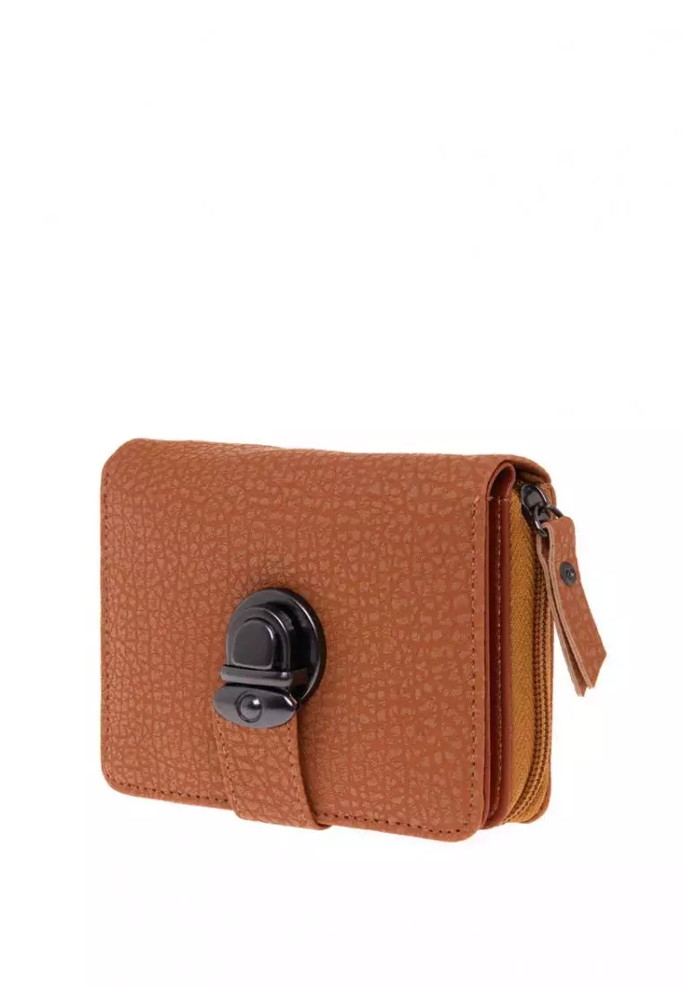 Beril Dompet Wanita Design Simple Card Wallet Premium Quality - Mocca