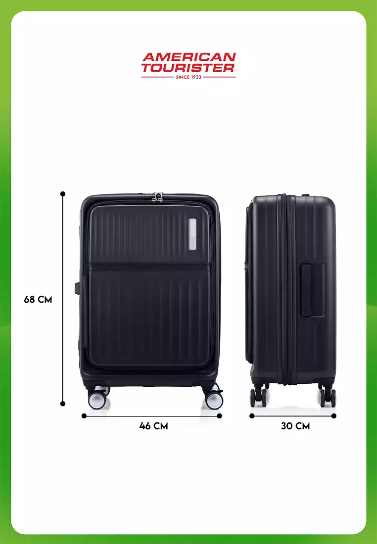 American Tourister Koper Hardcase Tranto Spinner Medium 25 Inch EXP TSA BO - Black