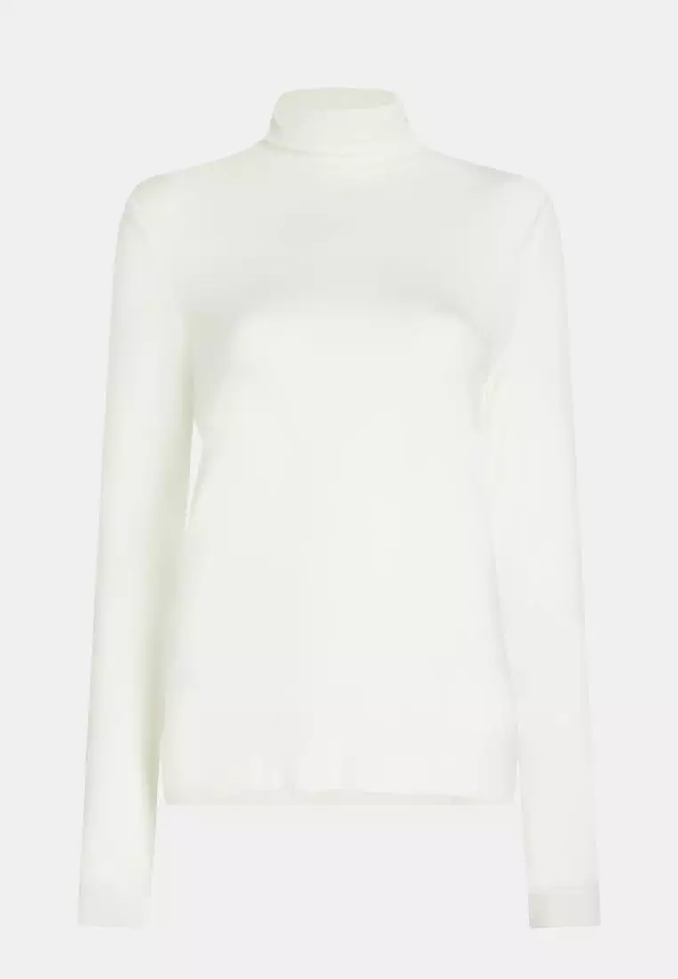 ESPRIT ESPRIT Cotton modal roll neck pullover sweater 2024, Buy ESPRIT  Online