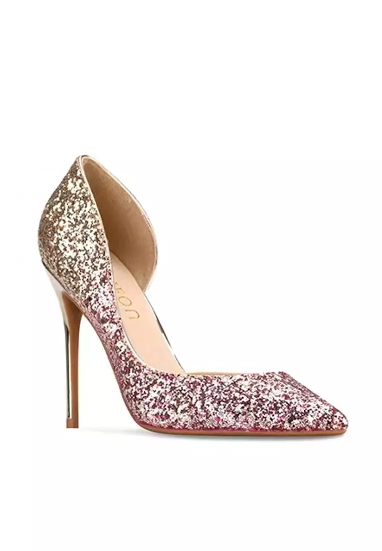 10CM Sequins Wedding High Heels D06-l
