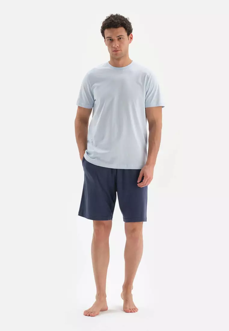 DAGİ Navy Shorts, Regular, Short Leg, Sleepwear for Men 2024