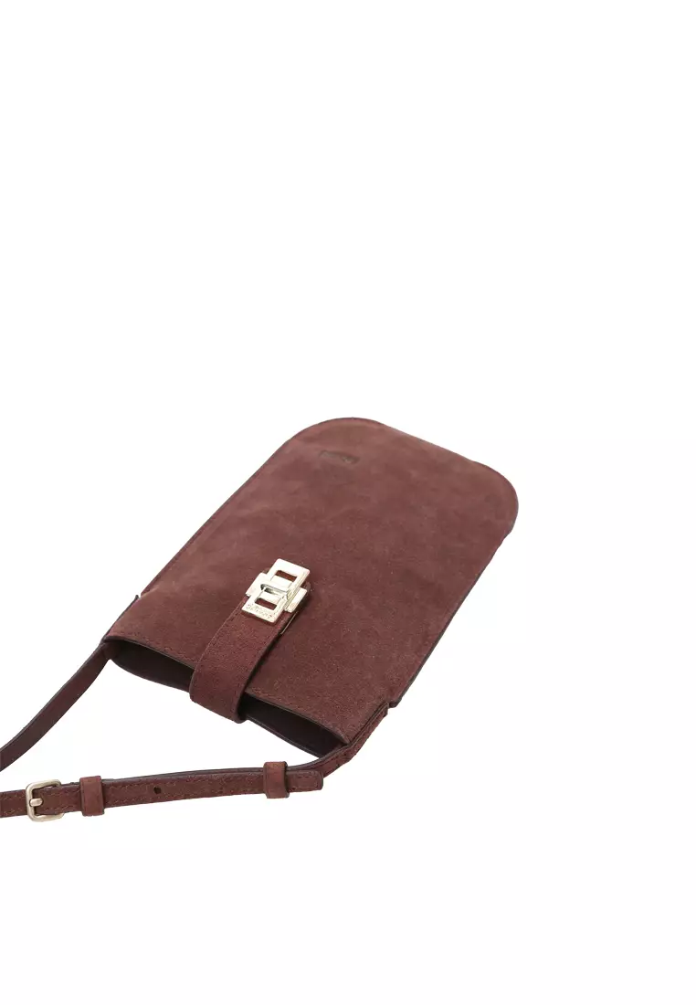ZANA Phone Pouch - Suede Coconut